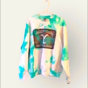 YELLOWSTONE DUTTON RANCH TV Series gorgeous Tie-dye Colors Sweatshirt Pullover